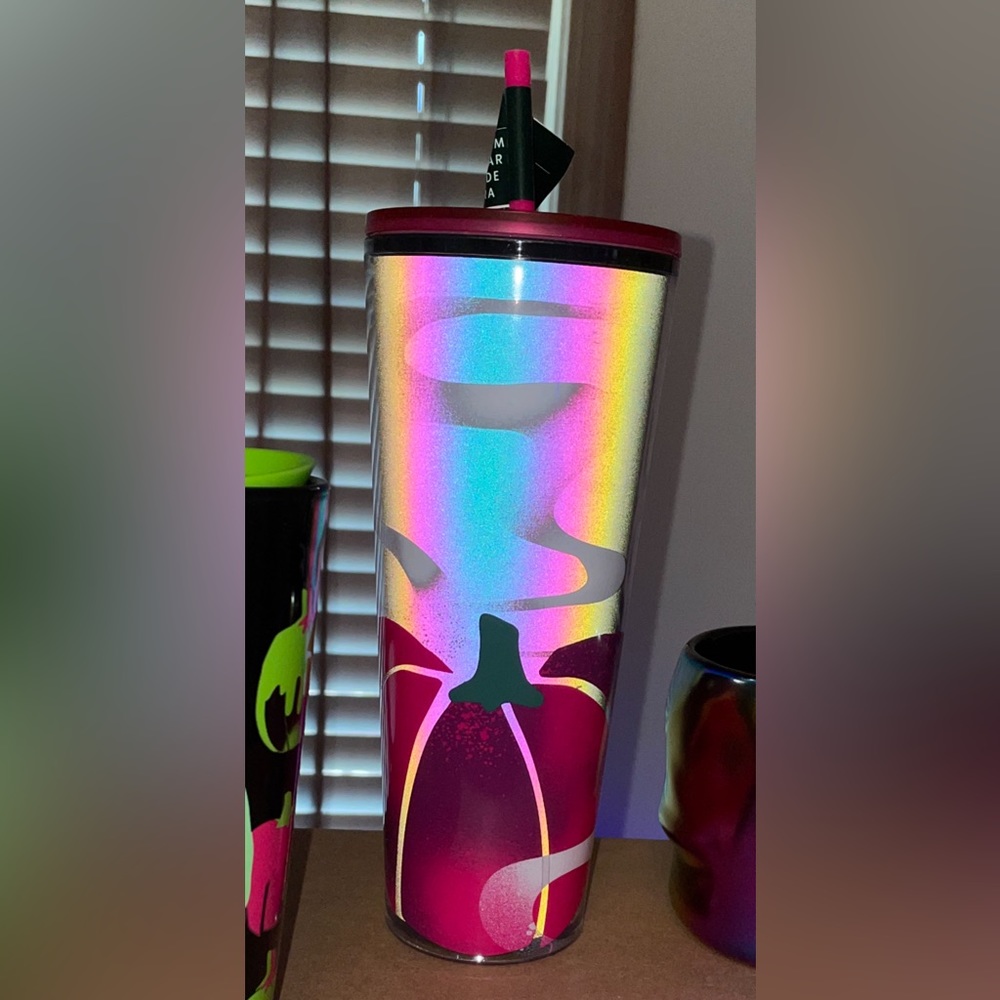 Starbucks halloween holographic tumbler